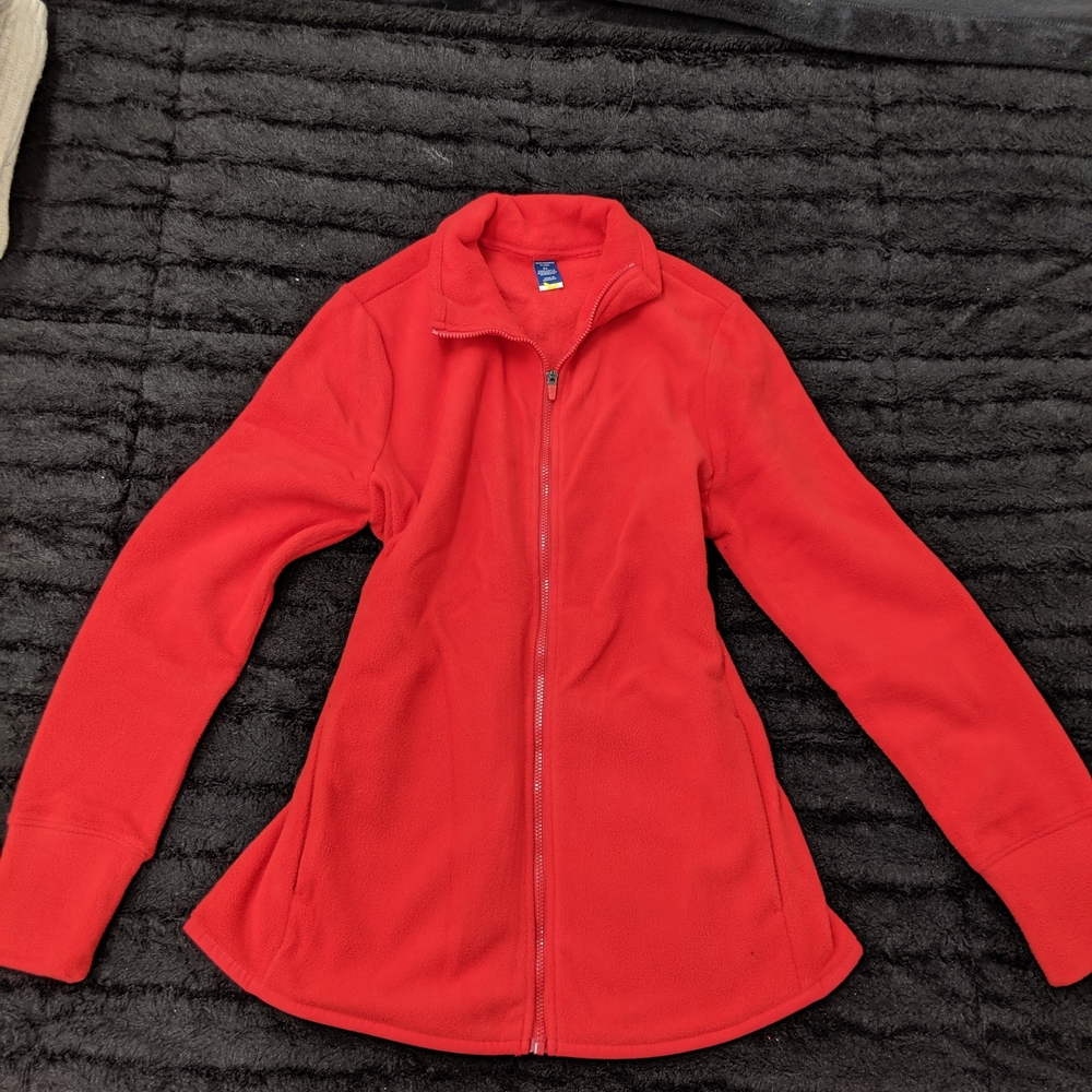 Old Navy Women's Bright Red Fleece Jacket